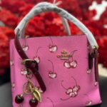 Pink Coach Cherry Hand Bag