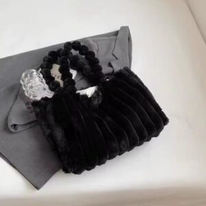 Velvet Puff Fluffy Bag