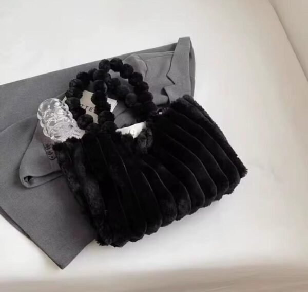 Velvet Puff Fluffy Bag
