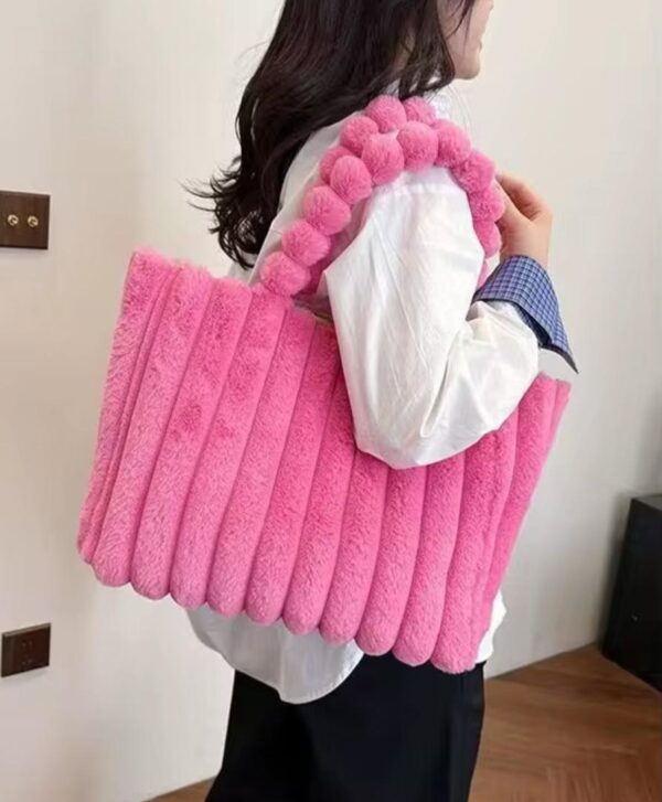 Velvet Puff Fluffy Bag