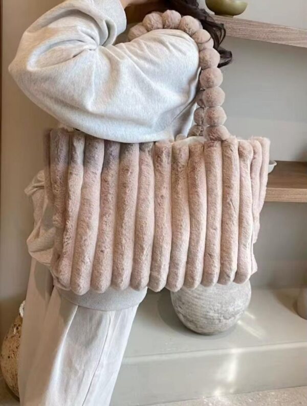 Velvet Puff Fluffy Bag