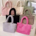 Velvet Puff Fluffy Bag